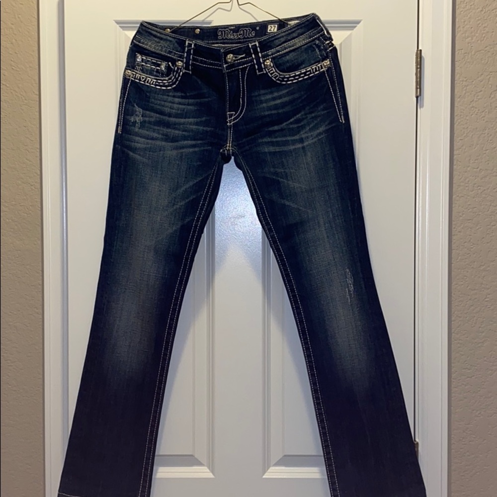 Miss dark wash boot cut jeans